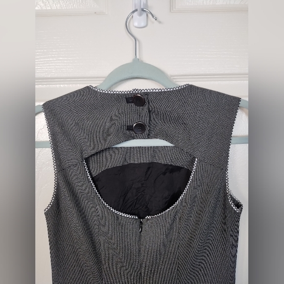 Simple Black and White Checkered Dress - Picture 8 of 13